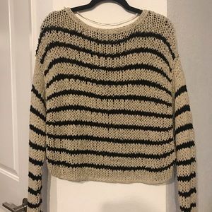 Free People knit striped sweater